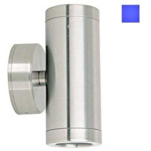 GAP IP65 240V STAINLESS STEEL 2X3W BLUE LED UP|DOWN WALL LIGHT