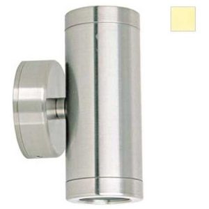 GAP IP65 240V STAINLESS STEEL 2X3W WARMWHITE 3000K LED UP|DOWN WALL LIGHT