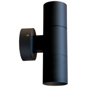GAP IP65 240V ALUMINIUM POWDER COATED BLACK UP | DOWN GU10 WALL LIGHT
