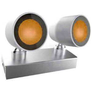 GAP SS316 IP65 2W CREE 350MA MINI SURFACE AMBER LED TWIN SPOTLIGHT