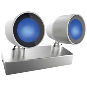 GAP SS316 IP65 2W CREE 350MA MINI SURFACE BLUE LED TWIN SPOTLIGHT
