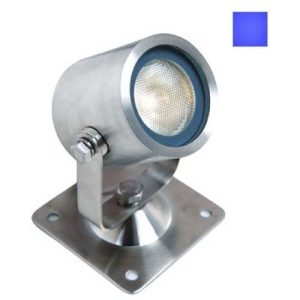 GAP IP68 316 STAINLESS STEEL 1W CREE BLUE LED SURFACE PROJECTOR