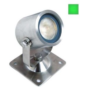 GAP IP68 316 STAINLESS STEEL 1W CREE GREEN LED SURFACE PROJECTOR