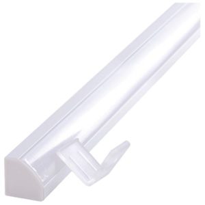 GAP ALUMINIUM POWDER COATED WHITE 45 DEGREE CHANNEL FOR LINEAR FLEX WITH PC DIFFUSER (2M LENGTH)