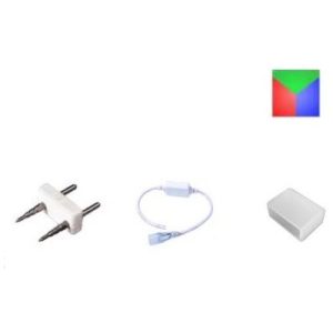 GAP 240V POWER KIT FOR SL-240NEON-RGB, INCLUDING END CAP|CONNECTOR|POWERLEAD