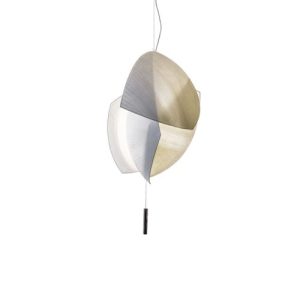 GROK PENDANT VOILES SMALL SURFACE LED 32.5W 2619LM 3000K PHASE CUT CHROME