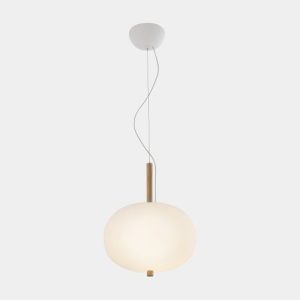 GROK PENDANT ILARGI Ø320 LED 14.8W 1177LM 2700K DALI WHITE LIGHT WOOD