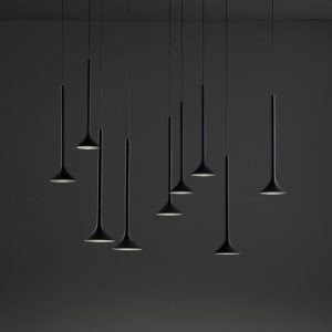 GROK PENDANT ALIVE 30 BODIES LED 210W 14771LM 2700K DALI CHROME