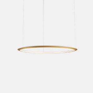 GROK PENDANT CIRCULAR INWARD Ø1200 RECESSED LED 63.5W 2458LM 3000K DALI GOLD