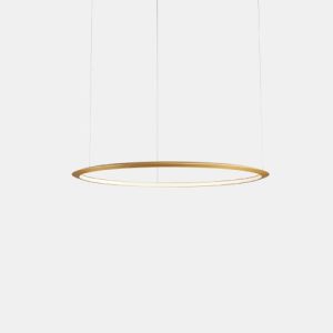 GROK PENDANT CIRCULAR INWARD Ø900 RECESSED LED 45.6W 1677LM 3000K 0-10V GOLD