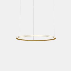 GROK PENDANT CIRCULAR OUTWARD Ø600 RECESSED LED 31.7W 1630LM 2400K GOLD