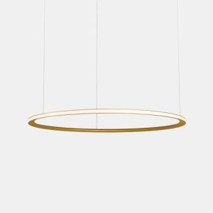 GROK PENDANT CIRCULAR OUTWARD Ø2000 RECESSED LED 110W 5941LM 3000K GOLD