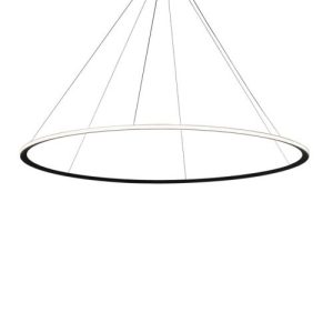 GROK PENDANT CIRCULAR OUTWARD Ø2000 RECESSED LED 110W 6790LM 4000K DALI BLACK