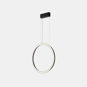 GROK PENDANT CIRCULAR VERTICAL SIDE Ø600 SURFACE LED 31.7W 1109LM 2400K 0-10V BLACK