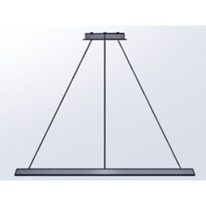 GROK PENDANT CIRCULAR DOWNWARD Ø900 SURFACE LED 45.6W 1529LM 3000K 0-10V WHITE