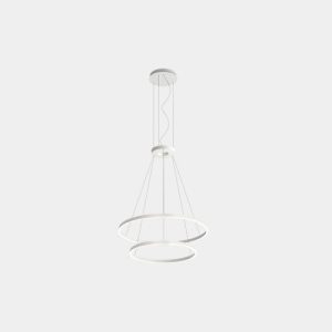 GROK PENDANT CIRCULAR DOWNWARD 2 RINGS (Ø900 Ø600) LED 77.3W 2700K 0-10V WHITE
