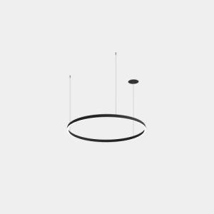 GROK PENDANT CIRCULAR DOWNWARD Ø1200 RECESSED LED 63.5W 2421LM 2700K 0-10V BLACK