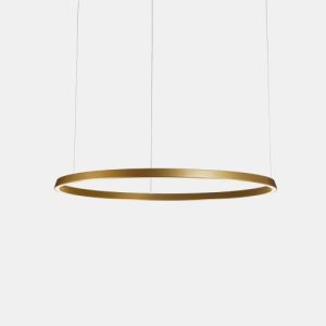 GROK PENDANT CIRCULAR DOWNWARD Ø2000 RECESSED LED 120W 4238LM 3000K GOLD