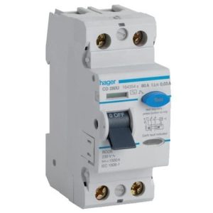 HAGER 80A 30mA 2 POLE RCD