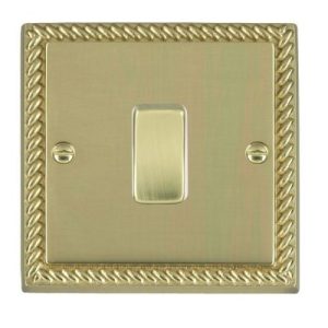 HAMILTON GEORGIAN BRASS 1G 2W SWITCH