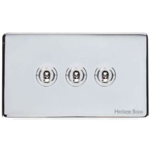 HERITAGE 3G 2W SWITCH POLISHED CHROME