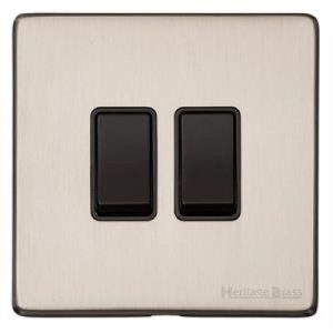 HERITAGE SATIN NICKLE 2G 2W SWITCH