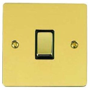 HERITAGE 1G 2W L/PROFILE POLISHED BRASS (BLACK)