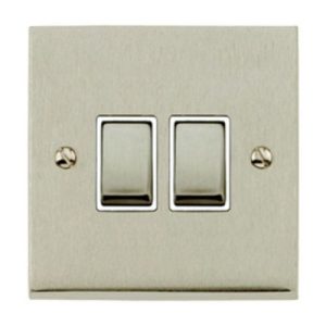 HERITAGE 2G 2W SWITCH VICTORIAN P/CH
