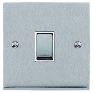 HERITAGE 1G SWITCH VICTORIAN S/CHROME WH INSERTS