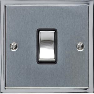 HERITAGE 1G 2W DUAL FINISH SWITCH (WHITE INS)