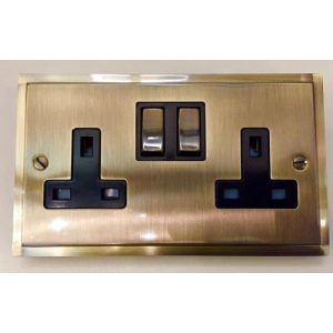 HERITAGE 2G STEPPED ANTIQUE BRASS SW/SKT