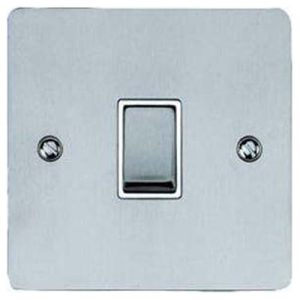 HERITAGE 1G 2W SATIN CHROME FLAT SWITCH