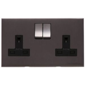 HERITAGE WINCHESTER RANGE DOUBLE SOCKET (13 AMP) MATT BRONZE