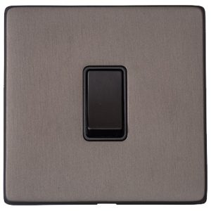 HERITAGE 1G 2W SWITCH MATT BRONZE