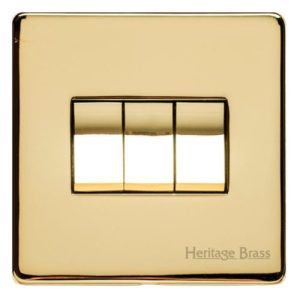 HERITAGE 3G 2W SW POLISHED BRASS STUDIO RANGE
