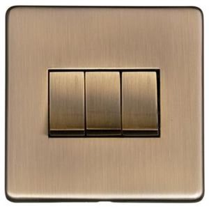 HER 3G SWITCH FLAT A/BRASS SCREWLESS