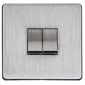 HERITAGE 2G 2W SW S/CHROME SCREWLESS