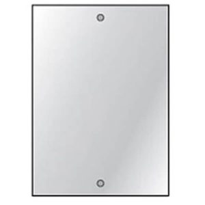 HIB DRILLED MIRROR 4MM FLOAT GLASS 35 X 25CM (6 PER PACK)