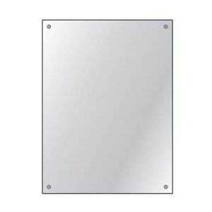 HIB DRILLED MIRROR 4MM FLOAT GLASS 60 X 45CM (6 PER PACK)
