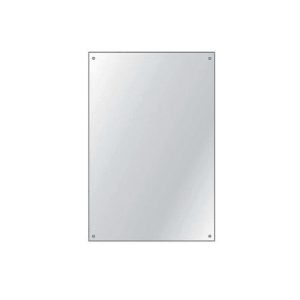 HIB DRILLED MIRROR 4MM FLOAT GLASS 90 X 60CM (3 PER PACK)