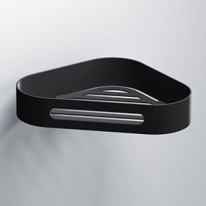 HIB TWO TIER CORNER SHOWER BASKET (BLACK) - MODERN