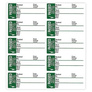 SMALL PASS TEST LABELS S/A WRITE ON (50)