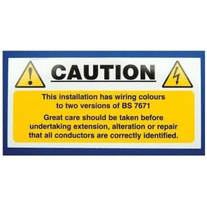 CAUTION MIXED CABLE NOTICE (PK 10)