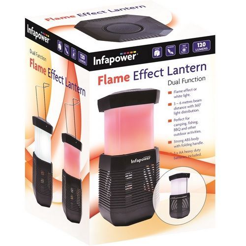 LED FLAME EFFECT LANTERN
