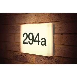 INTEGRAL OUTDOOR DECORATIVE WALL LIGHT (BULKHEAD) NIGHTSIGN IP54 545LM 6W 4000K OMNI DIRECTIONAL DARK GREY