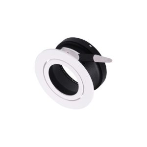 INTEGRAL ACCENTPLUS DOWNLIGHT FOR LED GU10 55MM CUTOUT IP20 WHITE 20 DEG TWO SIDES TILTABLE