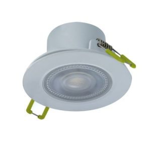 INTEGRAL COMPACT ECO LED DOWNLIGHT IP65 FIXED 5.5W 510LM 3000K 92LM/W 38° BEAM DIMMABLE 68MM CUT OUT  WHITE
