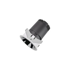 INTEGRAL ACCENTPRO LED DOWNLIGHT 55 DEG BEAM ANGLE 75MM CUTOUT 30 DEG TITLTABLE 355 DEG ROTATABLE 8W 768LM 85LM/W 3000K CRI90 MIRROR SILVER ROUND