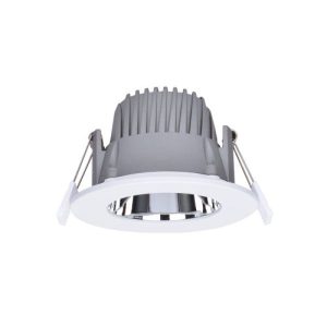 INTEGRAL RECESSED DOWNLIGHT 90MM CUTOUT 10W 950LM 95LM/W 3000K 65 BEAM IP44 NON-DIMM WHITE