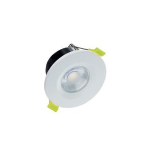 INTEGRAL J-SERIES LOW-PROFILE FIRE RATED DOWNLIGHT 68MM CUTOUT IP65 600LM 6W 3000K 38 BEAM DIMMABLE 100LM/W WHITE